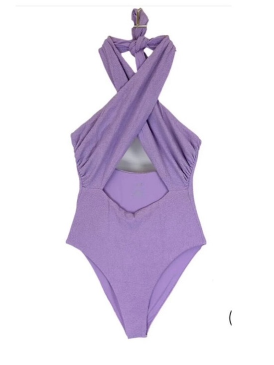 Jmp The Label Other - JMP the label. Women's Lavender Twist-Front One-Piece Swimsuit- NWT